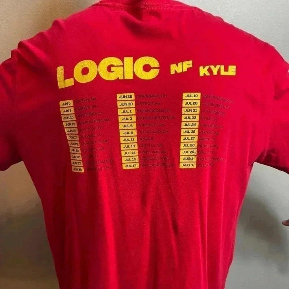 RARE Logic Bobby Tarantino Vs Everybody Tour Red Long Sleeve Tee.‎